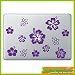 Produktbild "12 Blumen " Aufkleber Sticker für Macbook Air 11 13, Macbook skin 13, 15, 17 Zoll inch Apple Notebook Aufkleber ohne Hintergrund Tattoo Vinyl PEGATINA Apple Mac