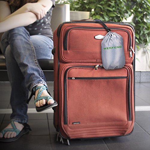 WENFENG Aufblasbares Reisekissen, Ergonomisches und tragbares Kissen für Kopf und Hals Pause, Am schnellsten durch Düse aufblases Nap Kissen, Design für Flugzeuge, Autos, Busse, Züge, Büro-Nickerchen und Camping, Stütze für Hals und Kinn, Weiche PVC Flocking (Grau) - 6