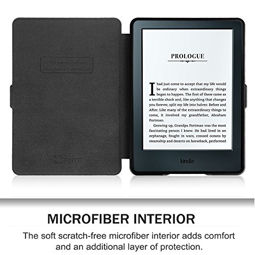 Fintie Hülle für Kindle 8 Generation – Die dünnste und leichteste Schutzhülle Tasche mit auto Sleep / Wake für Kindle eReader (6 Zoll) Touchscreen ohne Spiegeleffekte, (8. Generation – 2016 Modell), Traumblüten - 3