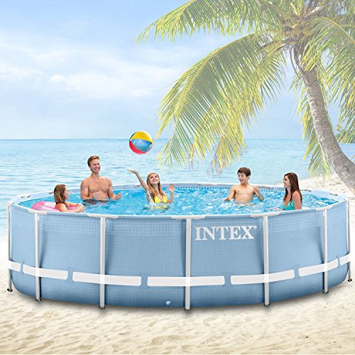 Intex 366×91 cm Schwimmbecken Swimming Pool Schwimmbad Ersatzpool Frame metal 28917 - 2