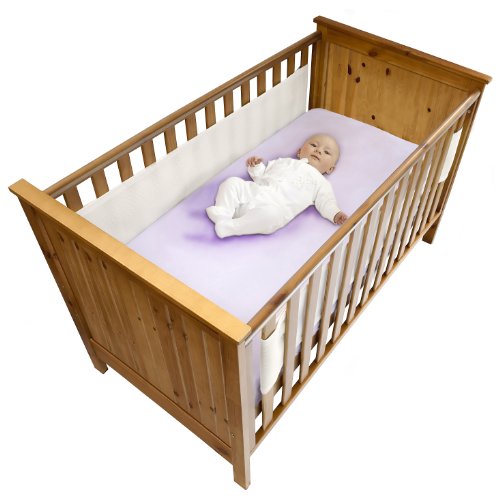 Safe Dreams 2 Sided Cot Wrap with 100% cotton surface (White)