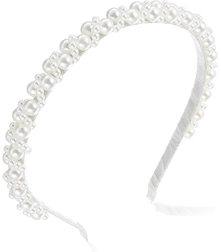 4PCS Headbands For Women And Girls Pearl Non-Slip Wide Padded Headbands Cute And - View #10