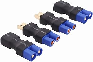 OliRC 4 pièces T-Plug Deans Style à EC3 mâle Femelle Adaptateur connecteur (C157-4)