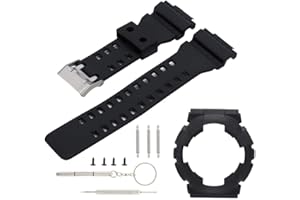 NOBRAND Pasek do zegarka – silikonowy zamiennik paska do zegarka z etui do zegarka C-asio G SHOCK GA110/100