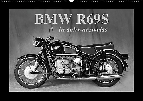 BMW R69S in schwarzweiss (Wandkalender 2017 DIN A2 quer): Eins der schnellsten Motorräder seiner Zeit (Monatskalender, 14 Seiten ) (CALVENDO Mobilitaet)