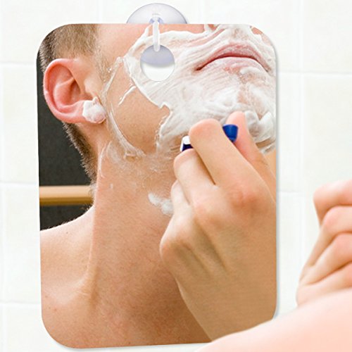 qshave Nebel gratis Dusche Spiegel groß Größe mit Saugnapf Kapuze und Klebehaken Fogless Rasur - 3