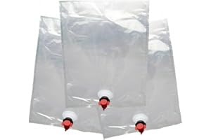 RANRAO 5 bolsas de repuesto para bolsa de vino, bolsas de repuesto para bolsa en caja, contenedor de bebidas/dispensador de vino para picnic, camping, senderismo, 5 litros