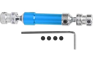 Drfeify Pièces en métal d'arbre d'entraînement arrière 1/12 CVD compatibles avec Voiture modèle 12428 12423 RC(Bleu)