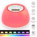 Wake up Licht 2018 Neuestes Design wecker led Lichtwecker Nachtlicht mit Sonnenaufgangfunktion, Schlafhilfe fuktion ähnlich aber einfacher bessere Qualität auf dem Markt perfect Geschenken für Kids