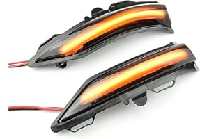 MKptopia 2 pezzi indicatori di direzione a LED per specchietto laterale compatibile con F-ord Fie-sta MK8 2019, compatibile con Fie-sta ST Line MK8 2018 2019 2020, compatibile con Pu-ma MK2