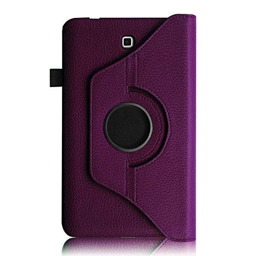 Fintie Samsung Galaxy Tab 4 7.0 Hülle – 360° Drehbarer Stand Smart Cover Case Schutzhülle Tasche Etui für Galaxy Tab 4 7.0 T230 T235 (7 Zoll) Tablet, Lila - 3