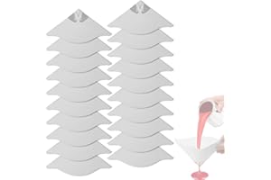 JUGUTA 20 Piezas Colador De Pintura, Nailon Desechable Coladores De Papel De Pintura Embudo De Pintura Con Punta De Filtro, Filtro De Pintura Para Aparatos De Pintura Por Pulverización