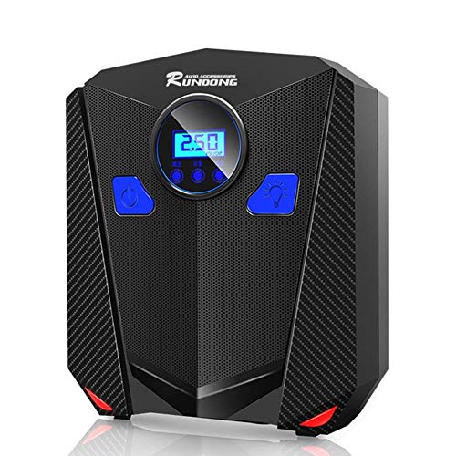 Preisvergleich Produktbild Mouchao 12V Digitalanzeige Tragbare elektrische Reifenfüller Pumpe Einzylinder Schwarz Digital Version 19 Zylinder