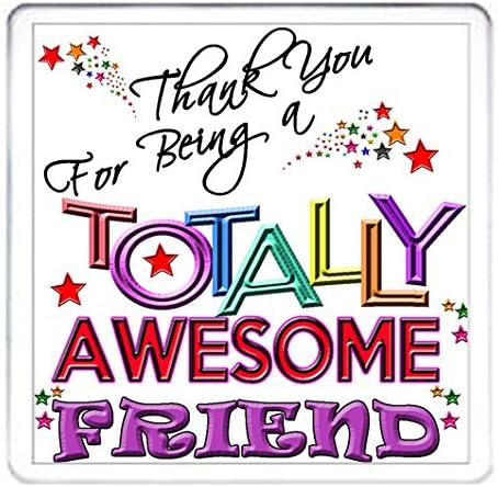 FRIEND GIFT COASTER, Thank You For Being A Totally Awesome Friend.
