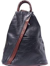 FLORENCE LEATHER MARKET Borsa a zaino Vanna e a spalla in vera pelle con tante tasche da donna 2061