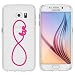 Produktbild Samsung Galaxy S6 Hülle von licaso® aus TPU schützt Dein S6 5,1" Love Infinity Liebe Unendlichkeit Heart Muster Schutz-Hülle Cover Case transparent klare Schutzhülle galaxys6 Tasche Silikon Style (Samsung Galaxy S6, Love Infinity)