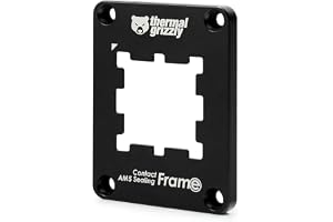 Thermal Grizzly AM5 Contact Sealing Frame - Contact Frame & CPU Guard Combination - Optimizes Contact Pressure Points & Protects Components - For AMD Ryzen 7000 CPUs