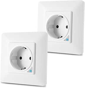 Alexa Smart Wlan Schuko Steckdose Unterputz Teekar Wifi Steckdose Intelligente Wandsteckdose Kompatibel Mit Alexa Und Google Home Timing Funktion Und App Fernbedienung Magnetic Rahmen 2 Pack Amazon De Baumarkt