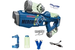 IGUGI Pistola ad Acqua Elettrica,Pistole ad Acqua per Bambini,Pistola ad Acqua Potente,Pistole ad acqua a Lungo Raggio,con Effetti Sonori e Illuminazione,Adatto per Feste Estive in Piscina e Spiagge
