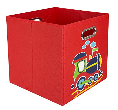 Modern Littles Folding Storage Bin (Nuby Red Train)