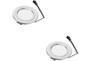 OSALADI 2St Dunstabzugshaubenlicht küchenbeleuchtung LED-Herdlampe LED-Dunstabzugshaubenbeleuchtung warme Glühbirnen - für Dunstabzugshaube -Puck-Leuchten Abs Silver