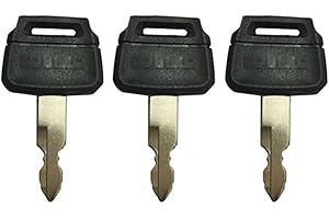 BODYA 3Pcs Ignition Starter Key Excavator Keys for Kobelco K250 Kawasaki Wheel Loaders