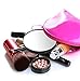 AlierKin Cosmetic Makeup Make-up Mirrors 10 x Magnifying Stick Up Mirror & 15 x Magnification Compact Mirror with 2 Suction Cups Perfect for Travel Home Use (2-Pack)