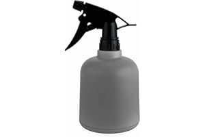 T4U Plastic Plant Mister, Fine Mist Spray Bottle with Top Pump Trigger, Indoor Plant Watering Can Water Sprayer for Flowers Herbs Plants Home Garden Grey (600ML)
