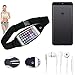 Produktbild Bauchtasche Gürteltasche für Huawei P10 Plus, schwarz + Kopfhörer. Sport Running Jogging Fitness Laufen Umhängetasche Exercise Schutzhülle - K-S-Trade (TM)