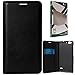 DMG Dotted Finish Premium PU Leather Flip Cover Case for Reliance LYF Water 2 (Black) RS.299.00