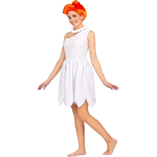 Costume Di Eep – I Croods Per Bambina 5-6 Anni, Vestito E Copriscarpe, Per Carnevale E Halloween