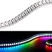 Produktbild Matrix WS2812B LED Streifen 3.2fT 144 LEDs/m 5050 RGB SMD 5V Pixel Vollfarbe nicht wasserdicht Seil Licht (FPC, Weiße FPC IP20)