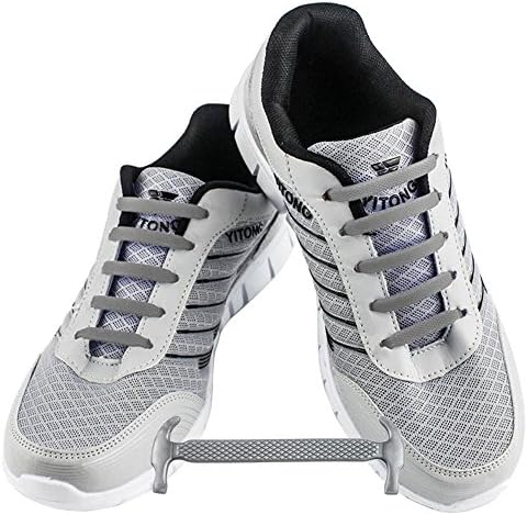 WELKOO® elasticated no-tie waterproof silicone shoe laces for adults or children - 16- and 12-piece packs - carious colours available