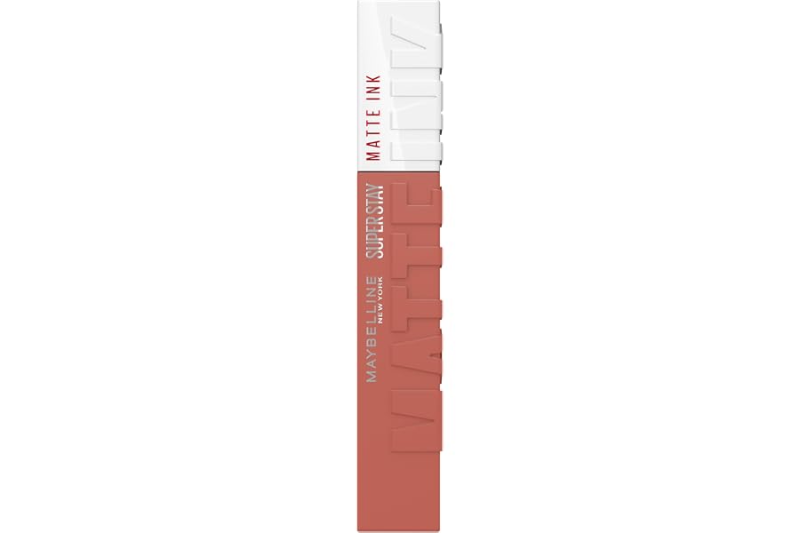 Maybelline New York, SuperStay Matte Ink, Pintalabios Mate de Larga Duración, Tono 65 - Seductres, Rosa Nude