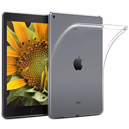 EasyAcc iPad 9.7 2017 Hülle Case Transparent Tablet Hülle für Apple iPad 9.7 2017 Cover Schutzhülle Durchsichtig TPU Crystal Clear Case Backcover Bumper Slimcase