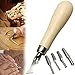 Produktbild Holz Tranchier-Set, essort DIY Tools Holz-, Block Schneiden Gummi Stempel Carving Tools mit 5 Klinge Bits für Print macht