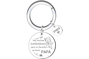 KJKJKJ Día del Padre Llavero Papá,Regalo para Papá con Palabras Significativas,Ideal Como Regalo del Día del Padre y Cumpleaños del Padre Navidad Aniversario día de Regalo Papa