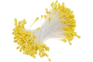 Mnixy Décorations florales, jaune, taille unique