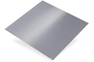 MHUI Plaque en Aluminium, Panneau en Aluminium, Utilisé pour L'artisanat en Métal, 16 Options D'épaisseur, 10cm X 10cm (3,9pouces X 3,9pouces),0.5mm x 200mm x 200mm