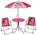 Produktbild Fun House Dora Garten-Set: 1 Tisch rund + 2 Stühle + 1 Sonnenschirm Größe 37 x 25 x 27, 46 x Durchmesser 46, 1,25 x Durchmesser 100 cm