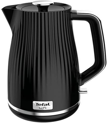 Tefal KO150F Delfini Plus Wasserkocher – 2400 W, 1,5 Liter, Kabellos Mit 360° Sockel, Schwarz | Mit Abgedeckter Heizschlange, Kalkfilter & Automatik-Abschaltung