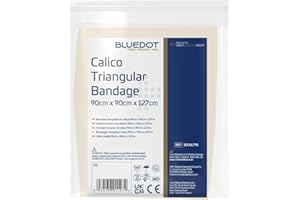 Blue Dot Triangular Bandage, 90 cm x 90 cm x 127 cm Size