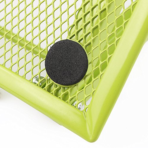 Laptopständer, belüftet, verstellbar, Metall Ineinander Notebook Standplatz, 24x19CM / 9.45×7.48Inch (grün) - 6