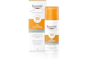 Eucerin Sun Gel Crema Oil Control Dry Touch FPS 30 (50 ml), protección solar facial 30 con filtros UVA/UVB, crema solar para piel grasa y propensa al acné, crema de sol con textura ultraligera