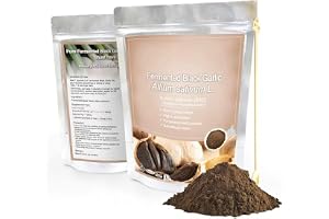 Utdrag av svart vitlök fermenterad - Pulver 100g ren 100% naturlig utan tillsatser - För soppa, drycker, bakverk