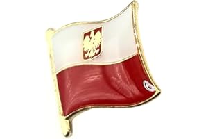 SNS COMPONENTS Polska Polska Herb Polski Herb Metalowa Emalia Flaga Kraju Przypinka Odznaka, Metal