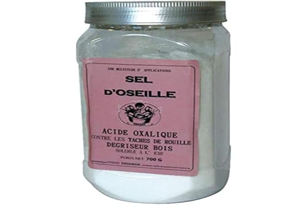 Acide OXALIQUE ou SEL D'OSEILLE 700 GR blanchissant Bois, désoxydant métaux.