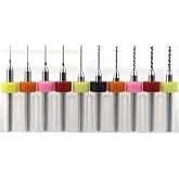 Dremel i&ccedil;in 0.3-1.2mm PCB Tungsten Karb&uuml;r 10 lu Mikro Matkap Ucu Set