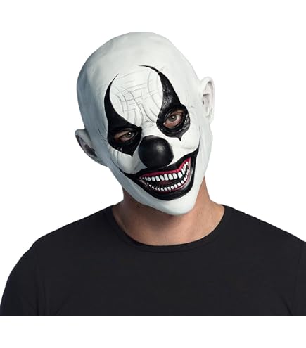Máscara De Payaso Rock Terrorífico De Látex Para Adultos – Ideal Para Halloween