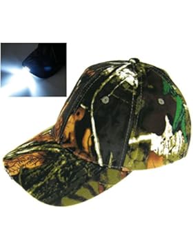 Licht 5 LED-Tarnung Camo Jagd Dschungel Fischerei Hut Mütze Jahrgang Wanderkappe
